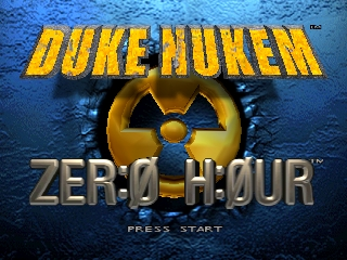 Duke Nukem Zero Hour title screen for Nintendo 64